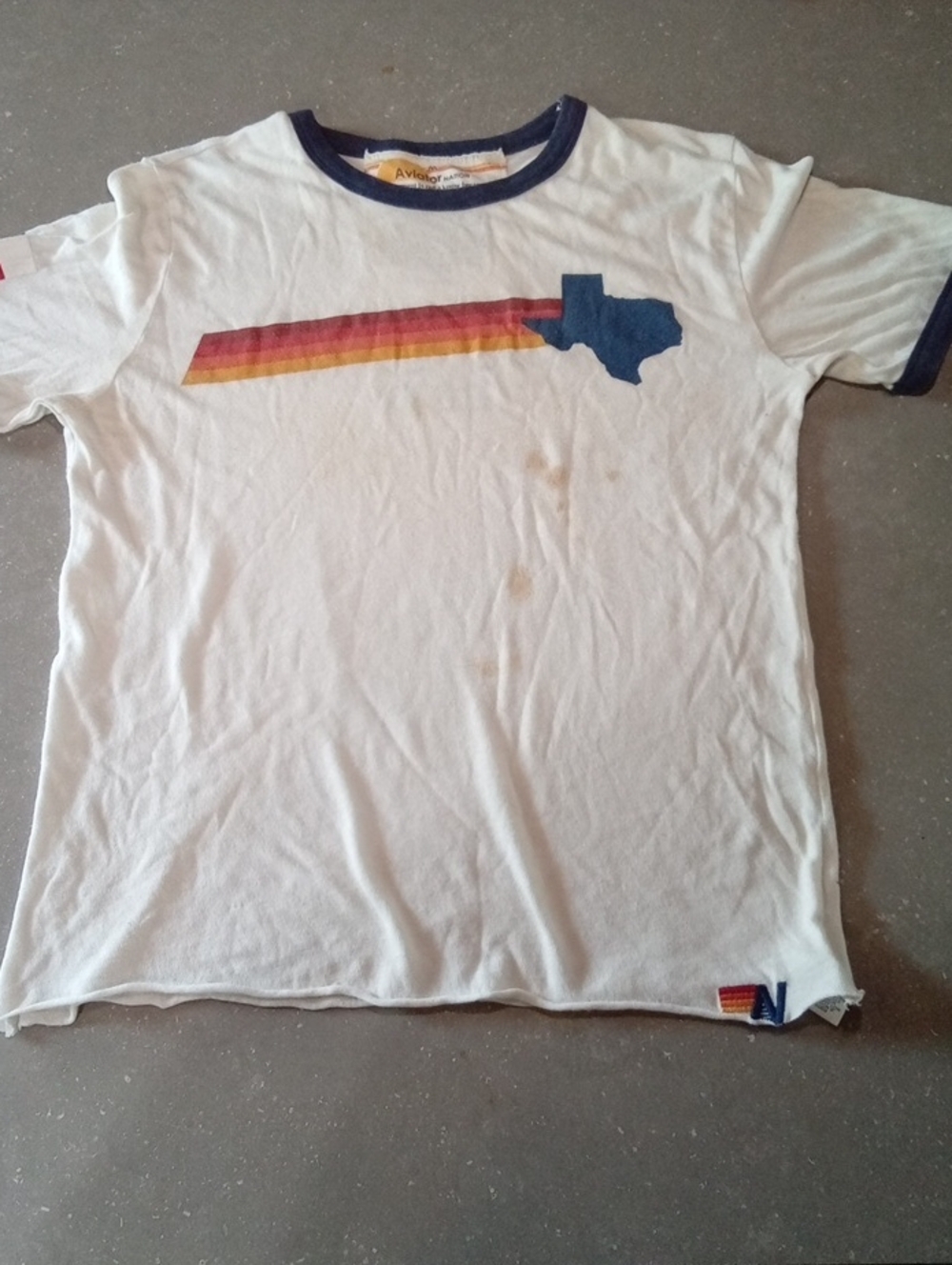 Medium.Aviator Nation 2017 Music Festival Tshirt. Stains!